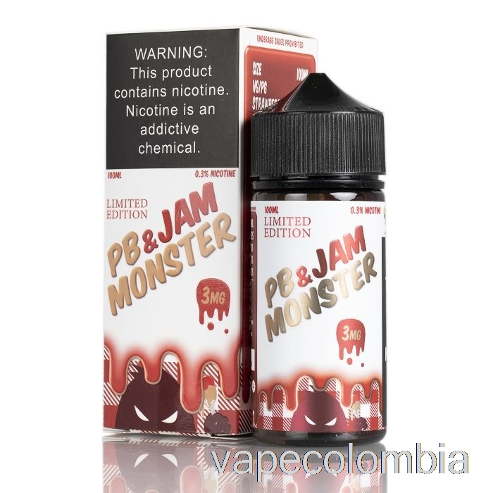 Kit Vape Completo Fresa - Pb Y Mermelada Monster - 100ml 0mg